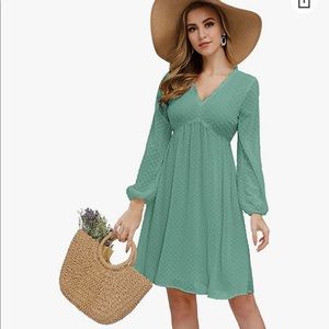 NWT! Sage green long sleeve maternity dress
